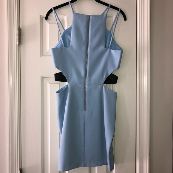 English Factory Baby Blue Cutout Dress - Picture 4 of 7